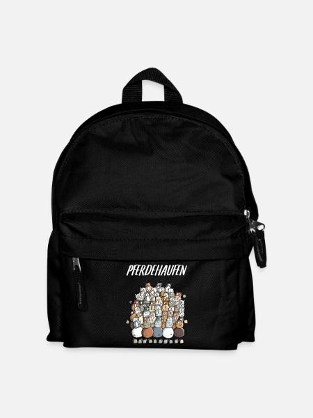 Mein Pferdehaufen - Kinder Rucksack - Schwarz