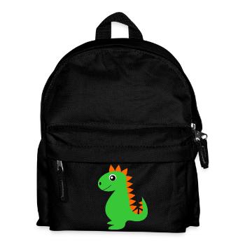Dino Dinosaurier lustige Geschenke Kinder witzig - Kinder Rucksack - Schwarz - Vorne