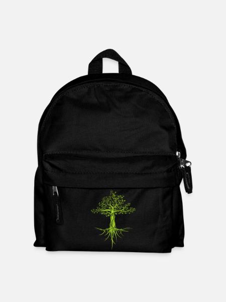 arbres arbre nature nature symbole forêt forêt logo - Sac à dos Enfant - noir