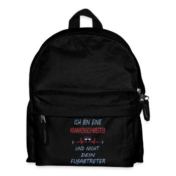Ich bin eine Krankenschwester - Sprüche - Kinder Rucksack - Schwarz - Vorne