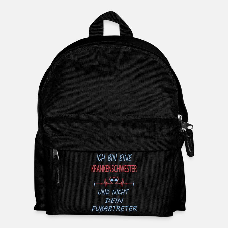 Ich bin eine Krankenschwester - Sprüche - Kinder Rucksack - Schwarz