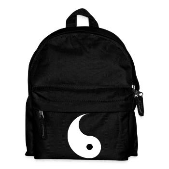Divided Ying and Yang Sign for Couples Yin Yan - Kids' Backpack - black - Front