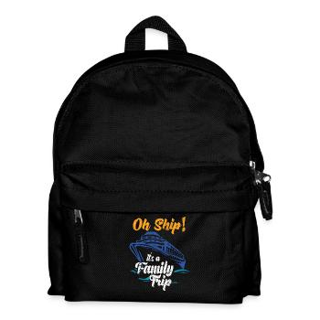 croisière Temps Oh Navire C’est un cadeau de navire de voyage en famille - Sac à dos Enfant - noir - Devant