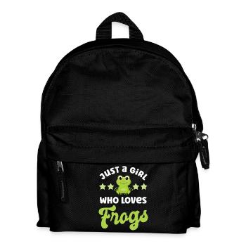 Frog Frogs - Kids' Backpack - black - Front