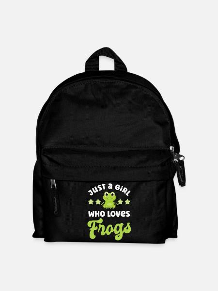 Frog Frogs - Kids' Backpack - black