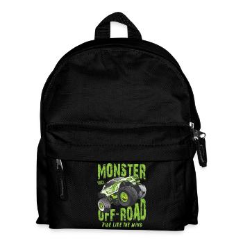 Camion monstre tout-terrain - Sac à dos Enfant - noir - Devant