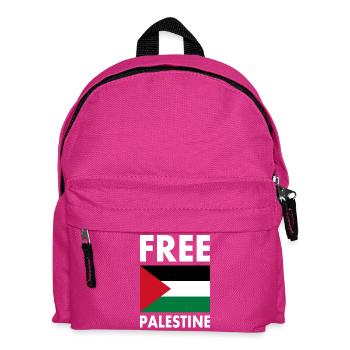Free palestine - Kids' Backpack - fuchsia - Front