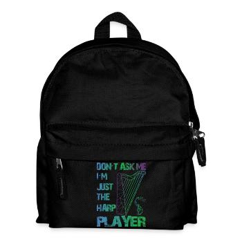 Harp Players - Kids' Backpack - black - Front