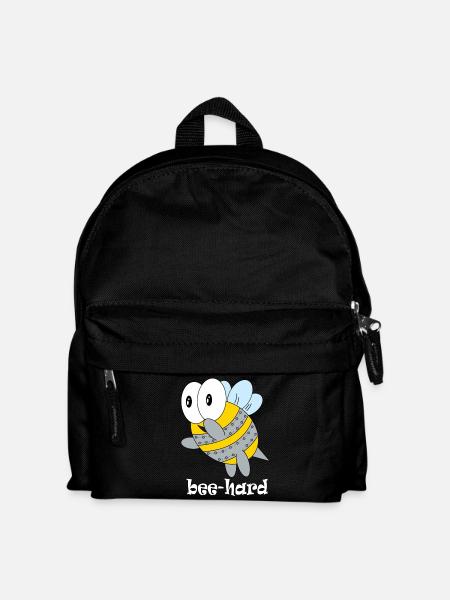 bee hard - Kinder Rucksack - Schwarz
