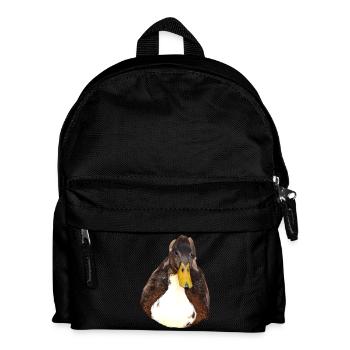 Ente - Kinder Rucksack - Schwarz - Vorne
