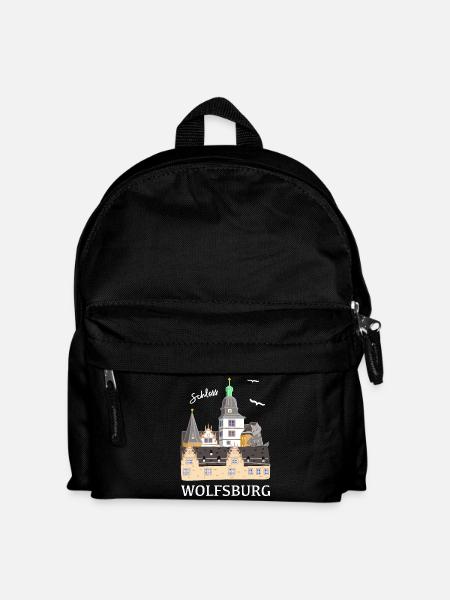 Schloss Wolfsburg, Niedersachsen - Kinder Rucksack - Schwarz