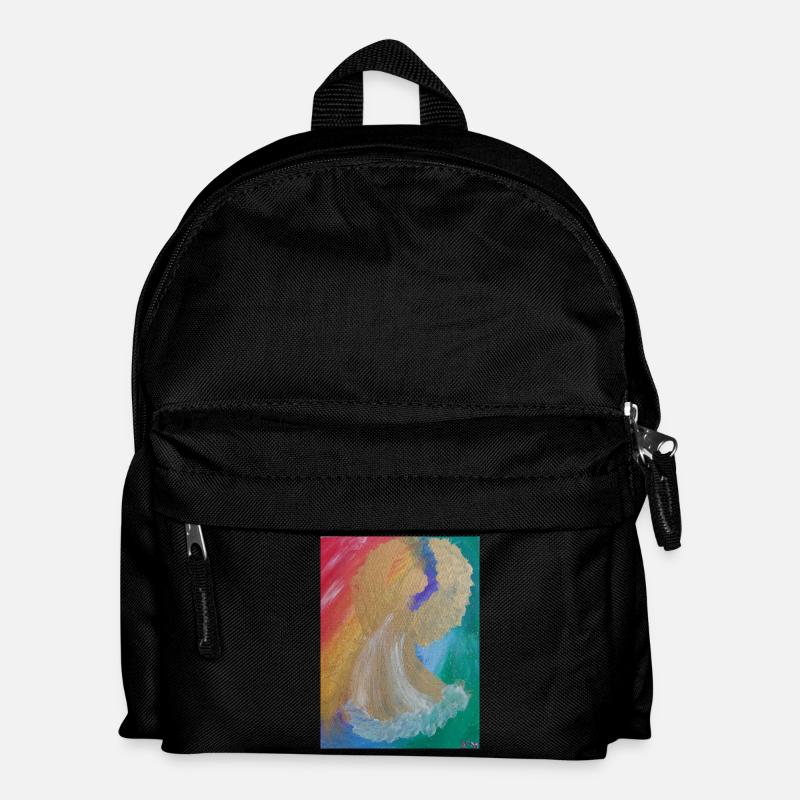 Rainbow Angel - Angel of Harmony - Angel Image - Kids' Backpack - black