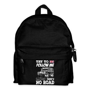 Landy Try to Follow Me When There's No Road - Kids' Backpack - black - Front