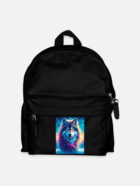 Wolf - Kids' Backpack - black