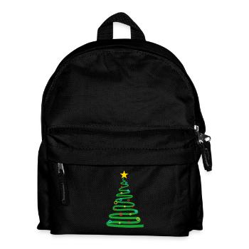 Frohe weihnachten Frohe weihnachten Frohe weihnach - Kinder Rucksack - Schwarz - Vorne