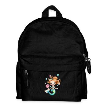 Petite sirène avec sucette - Sac à dos Enfant - noir - Devant