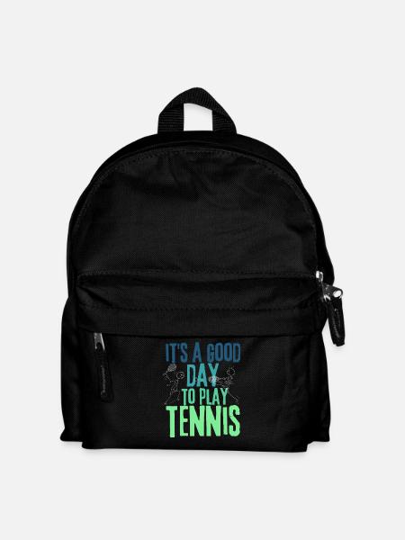 Bonne journée pour jouer au tennis - Sac à dos Enfant - noir