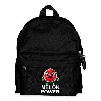 Illustration de pastèque heureuse - Sac à dos Enfant - noir - Devant