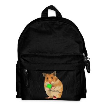 Lucky charm hamster brings good luck - Kids' Backpack - black - Front