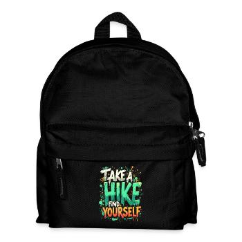 WANDERN, ZU SICH SELBST FINDEN - Kinder Rucksack - Schwarz - Vorne