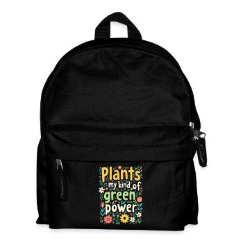 PLANTS MY KIND OF GREEN POWER - Kids' Backpack - black - Front
