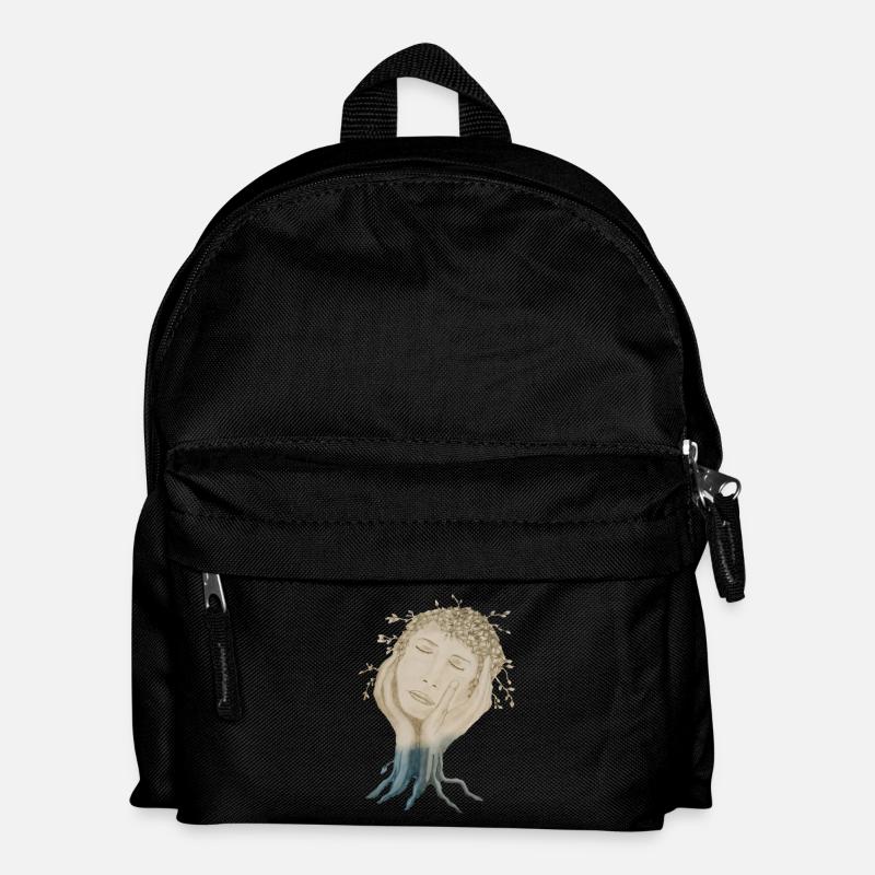 TREE FACE - Kids' Backpack - black