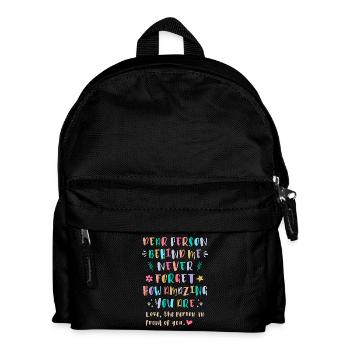 Never Forget How Amazing You Are - Kids' Backpack - black - Front