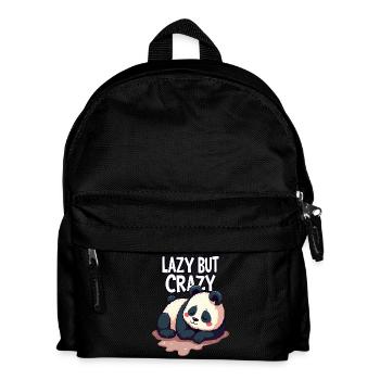 Lazy But Crazy - Kids' Backpack - black - Front