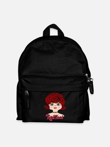 RedHead Rothaarig Vintage - Kinder Rucksack - Schwarz