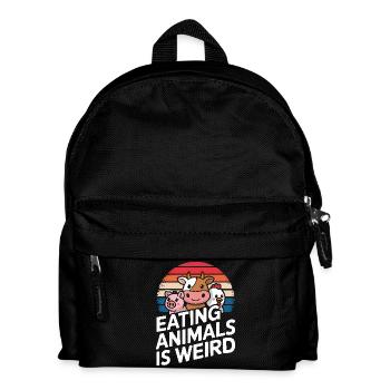 Vegetarian Vegan Veggie Vegetarian - Kids' Backpack - black - Front