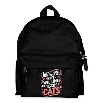 Introvertierter asozialer introvertierter - Kinder Rucksack - Schwarz - Vorne