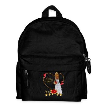 Red Rose Wedding Day - Kids' Backpack - black - Front