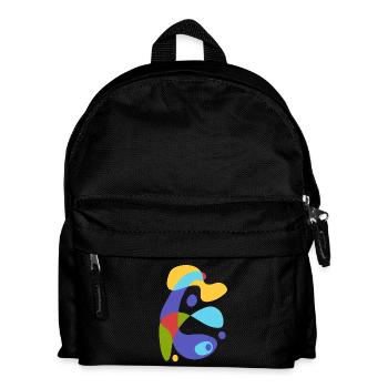 Créature abstraite vintage - Sac à dos Enfant - noir - Devant
