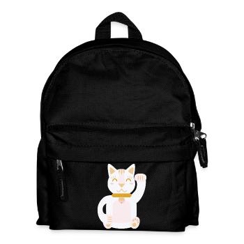 Maneki Neko L Chat porte-bonheur - Sac à dos Enfant - noir - Devant