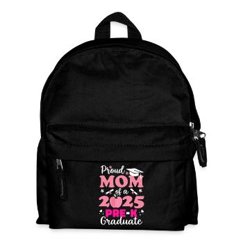 Proud Mom of Pre-K Graduate 2025 - Kids' Backpack - black - Front