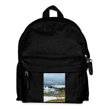 Round lake in Oisans - Kids' Backpack - black - Front
