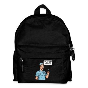 Lustiger Pfleger Spruch – Dummheit Medikation - Kinder Rucksack - Schwarz - Vorne