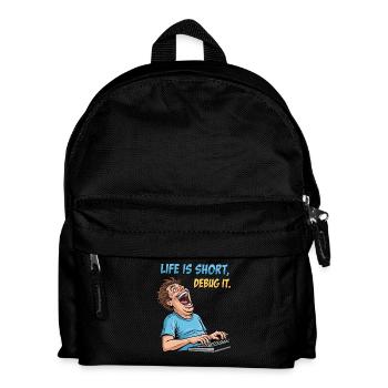 Déboguer votre vie : chemise de programmeur informatique drôle - Sac à dos Enfant - noir - Devant