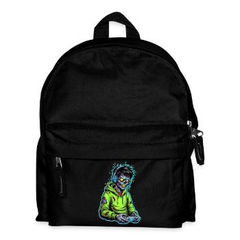Zombie Gamer – Le cerveau a besoin d’une pause ! - Sac à dos Enfant - noir - Devant