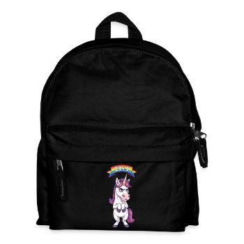 29+1: Grumpy Unicorn for his 30th birthday - Kids' Backpack - black - Front