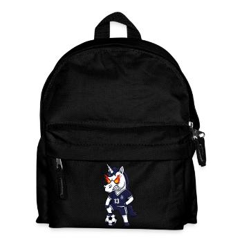 Angry Unicorn Football Fan Jersey 13 - Kids' Backpack - black - Front