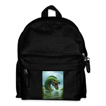 Taniwha, Māori water guardian from New Zealand - Kids' Backpack - black - Front