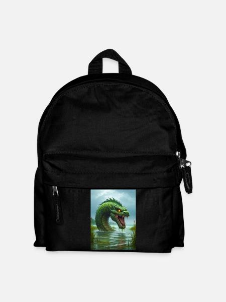 Taniwha, Māori water guardian from New Zealand - Kids' Backpack - black