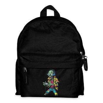 Zombie Gamer: Funny & Retro Gaming Fan Design - Kids' Backpack - black - Front