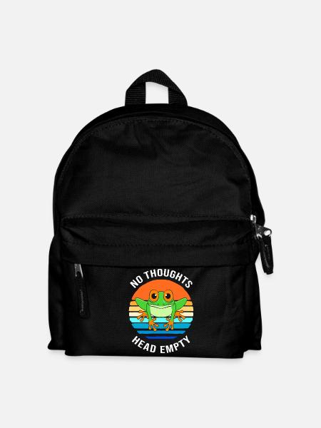 Frosch Laubfrosch - Kinder Rucksack - Schwarz