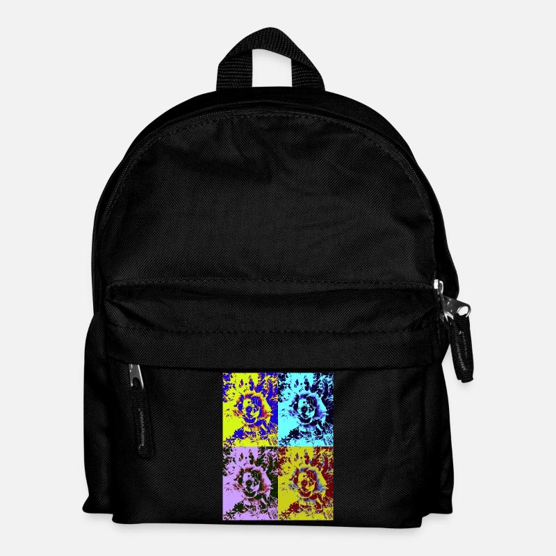 Pop art pink - Kids' Backpack - black