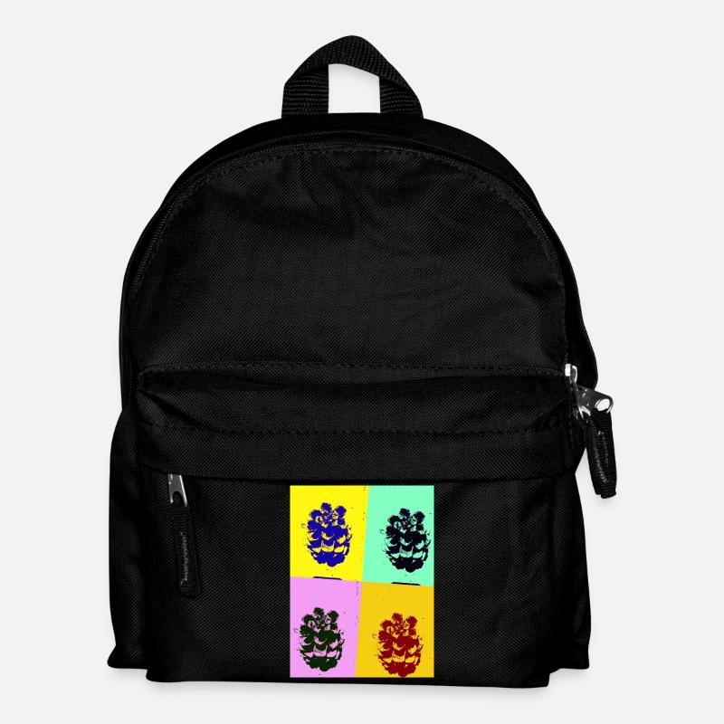 Pine cone - Kids' Backpack - black