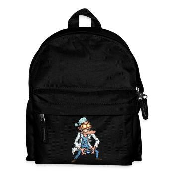 Verrückter Arzt Gamer | Zockt Tag & Nacht - Kinder Rucksack - Schwarz - Vorne