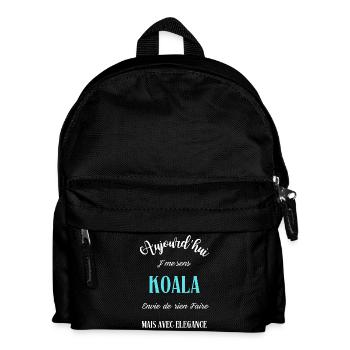 aujourd'hui j'me sens Koala - Sac à dos Enfant - noir - Devant