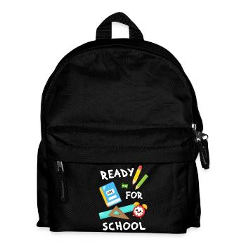 start of school first-grader enrollment schoolchild - Kids' Backpack - black - Front